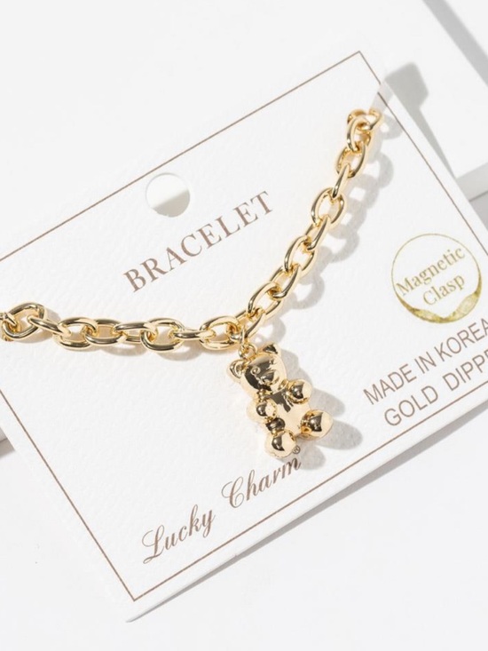 Jewelry - Gold dipped Gummy Bear Charm Bracelet